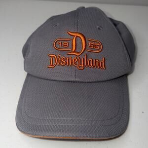 Disneyland 1955 Strapback Hat Gray One Size Adjustable Embroidered 57-62cm